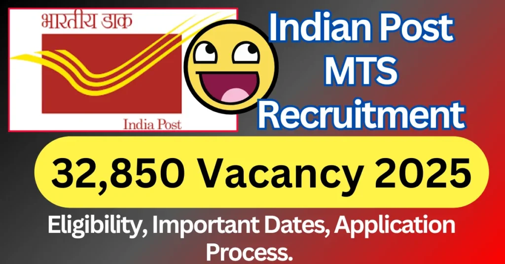 Indian Post MTS Recruitment 2025: Apply for 32,850 Positions Nationwide